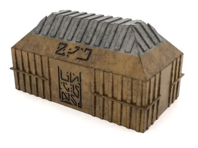Hangar Crate 1-18 Scale Kenner Hasbro 3D print model