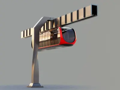 Autonomous Monorail 3D model