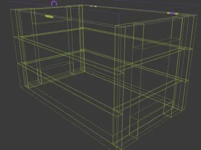 Wooden ammunition box -  Game-Ready Low-poly 3D model