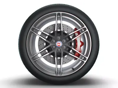 HRE P106 wheels 3D model