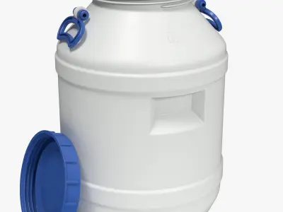 Plastic Barrel 3D model