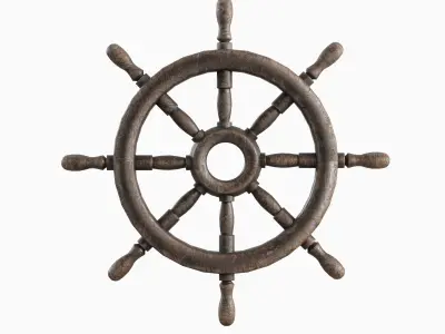 Vessel Wheel 06 Low-poly 3D model