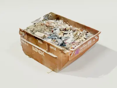 Trash Container Free 3D model purchase