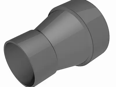 PVC Low Pressure Reducers - Socket Ends Free 3D model