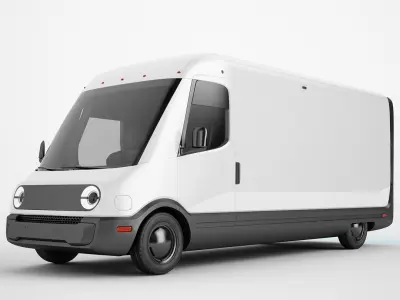 Generic Electric Delivery Van 01 3D model