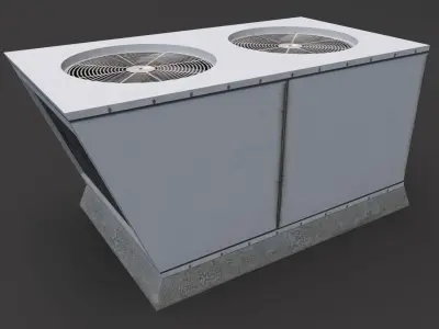 Air Conditioner Rooftop 02 3D model