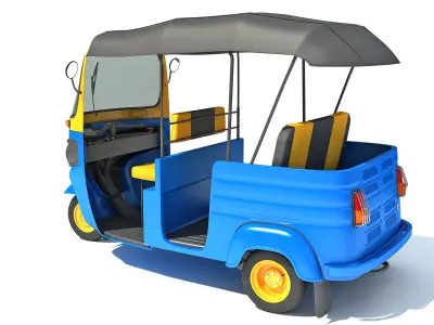 Mini Taxi 3D model