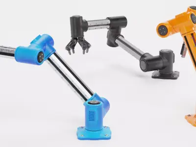 Robotic Arms Collection - Rigged 3D model