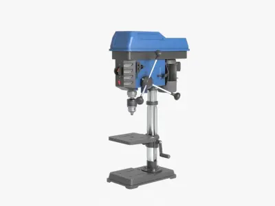 Drill Press Low-poly 3D model get