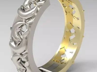 Dolphin earrings 3D print model