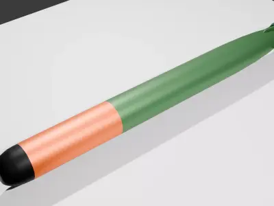 US Navy Mk 48 Torpedo 3D model