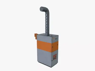 Fume Extraction system Low-poly 3D model