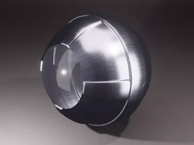 Mechanical - Eye Sphere Low-poly 3D model