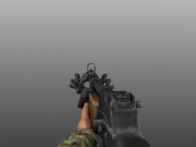 WWII Animated Weapons and Arms 3D model
