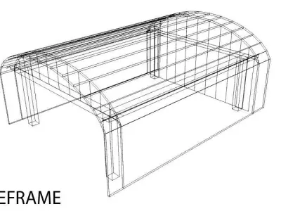 Aircraft Hangar 1 3D model