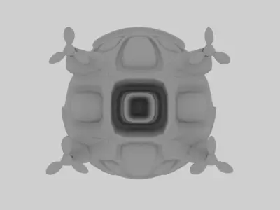 Submarine Free low-poly 3D model