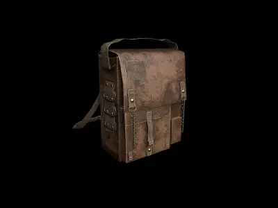 vintage shoulder bag 3D model