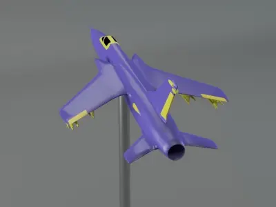 F-105 Thunderchief 3D print model
