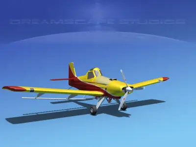 EMB-202 Crop Duster v05 3D model