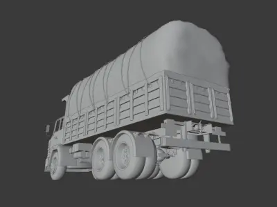 BMC Fatih Truck Low-poly 3D model