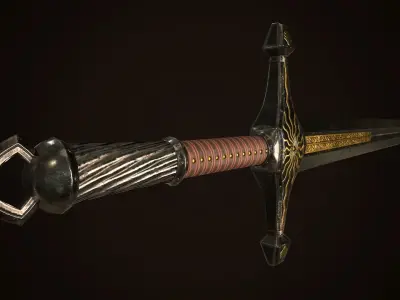 Sword 04 Low-poly 3D model purchase