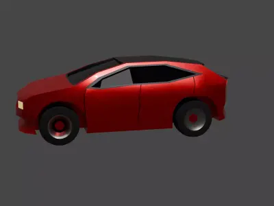Cartoon SUV Low Poly Low-poly 3D model