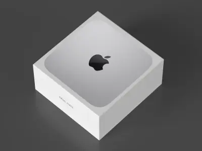 Apple Mac Mini Packaging Box 3D model
