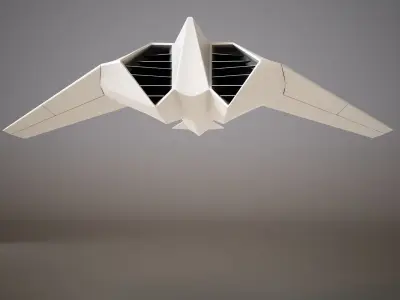 HD Spaceship 3D model