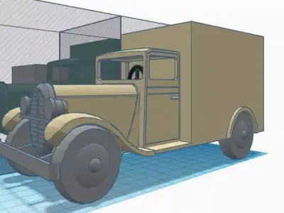 Ambulance from Tinin Cigars of the Pharaoh 3D print model