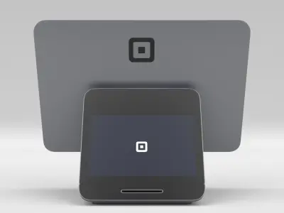 Square Register Powered By Square POS 3D model