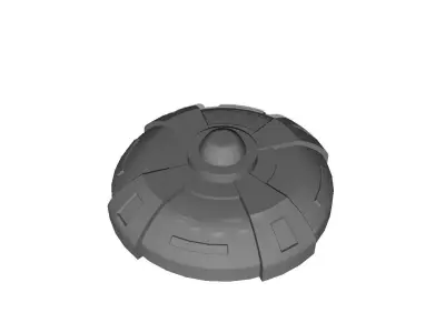 Landmine Low-poly 3D model