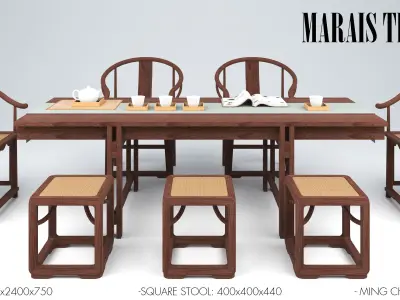 MARAIS TEA TABLE 3D model