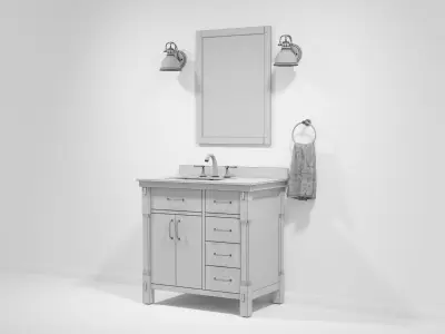 OVE Bellington 36 THD White 3D model