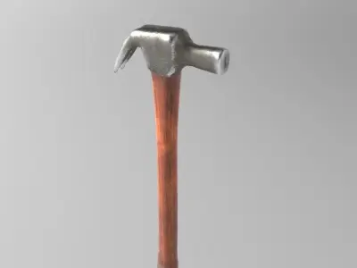 Hammer Low Poly Low-poly 3D model purchase