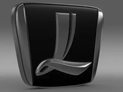 luxgen logo 3D model by Sergey
