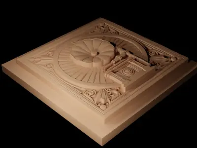 Phonograph CNC 3d Print High Relief Sand Casting 3D print model