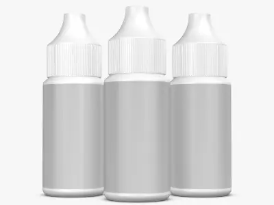 White Plastic Tube 3D model