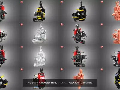 Forestry Harvester Heads - 3 in 1 Package purchase