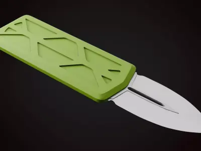 Knife 2 E Low-poly 3D model