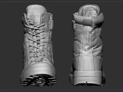 Military Boots collection 3D Model Pack