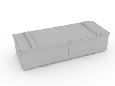 Army Box Military box Low-poly 3D model