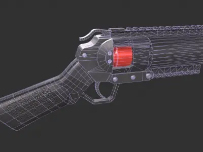 M052 40mm Grenade Launcher Low-poly 3D model