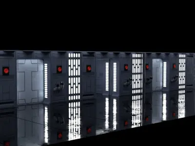 Death Star Wall Panel - B2 - 1-18 scale Kenner Hasbro 3D print model