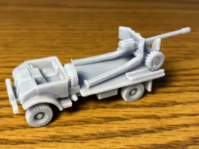 6 pdr portee Free 3D print model