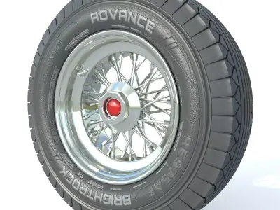 wheel Rim Tire 23 3D model