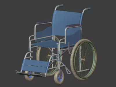 Classic Wheelchair - Wheel Chair 3D model