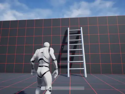 Ladder robot Free low-poly 3D model