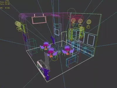 Exhibition - Area -6X6-3DMAX2009-46 3D model