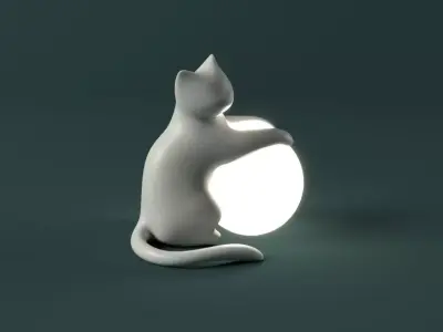 Stylized Cat - n2 3D model