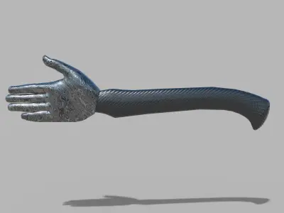 Axe hand melee weapon game model kit PBR Low-poly 3D model